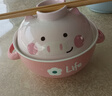 百圣牛陶瓷泡面碗餐具可愛少女心學(xué)生宿舍用寢室碗筷套裝帶蓋雙耳 粉色小豬+筷勺兩件套+廚具收納 曬單實(shí)拍圖