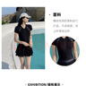 麓格立泳衣女士泡溫泉遮肉肚子游泳衣連體短袖性感顯瘦少女成人泳裝裙式 連體泳衣XL【建議120斤-140斤】 曬單實拍圖