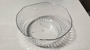 彩致（CAIZHI）日式棱紋銀邊水果碗沙拉碗家用 客廳茶幾零食果盤 透明小號(hào)CZ6875 曬單實(shí)拍圖