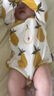 Milkbarn新生兒連體服寶寶長袖包屁衣嬰兒春秋哈衣爬服連體衣 梨（包屁衣） 80cm (12-18m) 曬單實(shí)拍圖