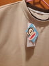 大嘴猴（paul frank）美式華夫格圓領(lǐng)半截短袖t恤男夏季潮牌休閑寬松打底體衫上衣服裝 杏色2896D【官方正品】 XL 【建議130-150斤】 曬單實拍圖