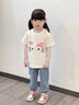 班喜迪女童牛仔褲夏裝2025新款女寶寶薄款冰絲褲子夏季兒童寬松九分長褲 牛仔藍 110 曬單實拍圖