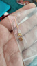 中國黃金（CHINA GOLD）黃金耳飾流蘇蝴蝶耳線足金耳環(huán)送媽媽送老婆跨年禮物送女生 約0.66g 曬單實拍圖