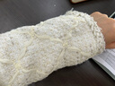 紅袖小香風(fēng)短外套春季2025新款女裝刺繡織帶邊圓領(lǐng)甜美氣質(zhì)百搭上衣 米白004 S 曬單實(shí)拍圖