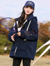 方糖姑娘高中生羊羔毛外套2024冬裝毛呢上衣連帽初中學(xué)生少女棉服加厚棉衣 66826SC藏青色(加厚) L 曬單實(shí)拍圖