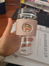 大嘴猴高硼硅玻璃杯男女士茶水分離杯子泡茶水杯生日禮物 濃巧咖430ml 曬單實(shí)拍圖
