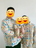 巴厘小豬（BALIPIG）親子裝一家三口襯衣父母子女上衣兒童春裝嬰兒衣服超洋氣襯衫 寶寶款 80cm 曬單實拍圖