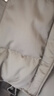 三彩冬款短款羽絨服白鴨絨面包服寬松立領(lǐng)保暖休閑女 卡其色 M 160/84A 曬單實(shí)拍圖