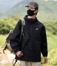 JEEP SPIRIT夾克男秋季休閑連帽外套男戶外運(yùn)動(dòng)防風(fēng)百搭風(fēng)衣男 黑色3XL 曬單實(shí)拍圖