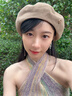 Siggi貝雷帽女夏百搭法式復(fù)古畫家帽仿真絲顯臉小時(shí)尚洋氣八角帽 曬單實(shí)拍圖