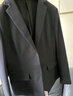 羅蒙西服套裝女士職業(yè)裝修身單西正裝商務(wù)面試工作通勤西裝外套 黑色 曬單實(shí)拍圖