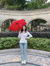 EuroSCHIRM德國風(fēng)暴傘 迷你輕便遮陽防曬防紫外線女晴雨兩用口袋五折傘1028 黑色 曬單實(shí)拍圖
