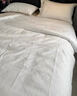 米漫庭簡(jiǎn)約全棉三層紗四件套純棉提花被套水洗棉床單春季被罩肌理感床品 莉莎-白 1.5/1.8m床單款(被套200*230cm） 曬單實(shí)拍圖