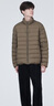 無(wú)印良品（MUJI）男式 便攜式 立領(lǐng)羽絨夾克 男士羽絨服外套冬季款 保暖 AD0UJA3A 深咖啡色 S（165/84A） 曬單實(shí)拍圖