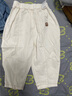 巴拉巴拉【商場(chǎng)同款】童裝寶寶嬰兒褲子男童休閑褲2025蘿卜褲春裝 米白10302 100 曬單實(shí)拍圖