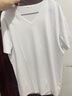 羅蒙（ROMON）莫代爾短袖t恤男裝V領(lǐng)上衣服速干冰絲涼感體恤衫夏天半袖簡(jiǎn)約百搭 8803黃色 L 曬單實(shí)拍圖