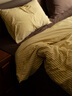 恩興2025春夏新款純棉床上四件套全棉色織水洗棉床品簡(jiǎn)約條紋被套床單 塞西莉亞-黃咖【100%優(yōu)質(zhì)全棉】 1.8m床 床單款 四件套-被套200*230cm 曬單實(shí)拍圖