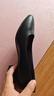 強人高跟鞋女4CM粗跟通勤皮鞋舒適優(yōu)雅尖頭女鞋 JDA170013 黑色 39 曬單實(shí)拍圖
