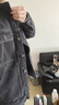 真維斯（JEANSWEST）牛仔夾克男2025秋季工裝韓版寬松休閑百搭潮流夾克男黑灰L 曬單實(shí)拍圖