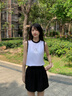 Calvin KleinJeans夏季女士休閑青春活力ck純棉撞色圓領(lǐng)無(wú)袖背心上衣T恤 YAA-月光白 XS 曬單實(shí)拍圖