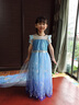G.DUCKKIDS艾莎冰雪奇緣春夏新款?lèi)?ài)莎公主裙女孩生日禮服六一兒童節連衣裙 藍色給披風(fēng) 120 cm 曬單實(shí)拍圖