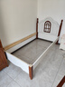 千鵬（QIANPENG） 床 實(shí)木床 雙人床地中海歐式主臥公主小孩床 白色單床+8厘米厚硬棕墊 1200mm*2000mm 曬單實(shí)拍圖