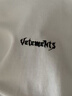 VETEMENTS【明星同款】重磅純棉100%男女士寬松短袖t恤高檔輕奢潮牌上衣 乳白 L 曬單實(shí)拍圖