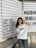 WASSUP美式休閑寬松短袖女t恤夏季2025新款多色純棉體恤半袖上衣男潮牌 米白灰 M 曬單實拍圖