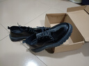 夏季防滑英倫風(fēng)男士增高休閑商務(wù)小皮鞋黑色潮男鞋子男韓版潮流鞋 V05系帶黑色 42 曬單實(shí)拍圖