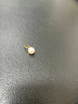歐詩漫歐詩漫珍珠耳釘925銀白色淡水高跟鞋耳鉤百搭簡約七夕送禮女曲夢(mèng) 8-9mm（金色） 曬單實(shí)拍圖