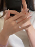 DRIG鉆戒指情侶對(duì)戒男女銀莫桑鉆求婚告白結(jié)婚紀(jì)念日生日禮物女 永恒-求婚對(duì)戒 曬單實(shí)拍圖
