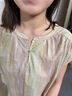 朵朵·可可25夏季新款純棉印花寬松大碼簡約長睡裙連衣裙 卡其條 S (155) 曬單實拍圖