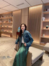 哈魯?shù)线B衣裙女2025夏裝新款法式氣質(zhì)設(shè)計感衣服小眾小個子長裙子夏季 藍(lán)色 S 【90-108斤】 曬單實拍圖