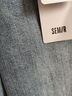 森馬（Semir）[森柔牛仔]牛仔褲女小個子九分褲直筒褲103324124006 曬單實拍圖