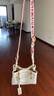 阿瑪尼（ARMANI）EA女士可拆卸肩帶單肩斜挎包背提包 白色 EW000382 AF12103 M0034 曬單實(shí)拍圖
