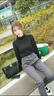 輕奢名牌真皮包包女款2025年新款大容量托特包菱格鏈條單肩斜挎包 黑色+淺金鏈條 曬單實(shí)拍圖