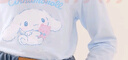 Hello Kitty兒童長袖t恤女童圓領打底衫中大童上衣秋裝 G021天使藍 160cm  曬單實拍圖
