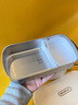 電熱飯盒免注水可插電保溫飯盒上班族帶飯學(xué)生便攜式恒溫加熱飯盒 奶油白【陶瓷釉不粘內(nèi)膽】 曬單實(shí)拍圖