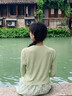 棉致裙子女夏法式甜美小清新仙氣超仙森系開衫碎花吊帶連衣裙兩件套裝 綠色開衫+吊帶裙 【套裝】 M 【建議100斤-110斤內(nèi)】 曬單實拍圖