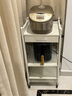 友維廚房微波爐置物架放烤箱電飯鍋收納架家用多功能落地多層架子35cm L35三層珍珠白（寬40）帶輪 曬單實(shí)拍圖