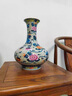 古瑤景德鎮(zhèn)陶瓷仿古手繪青花斗彩花瓶插花裝飾家居客廳博古架擺件收藏 仿清乾隆《手繪青花斗彩》賞瓶 曬單實(shí)拍圖