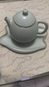 青澹汝窯茶盤(pán)茶托景德鎮瓷器全手工一葉蓮 一葉蓮 開(kāi)片可養 曬單實(shí)拍圖