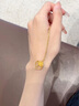 中國黃金（CHINA GOLD）黃金項鏈女足金康乃馨吊墜七夕情人節(jié)禮物送女友老婆 【京速達】足金吊墜約0.5g*配銀鏈【甄選禮盒】 曬單實拍圖
