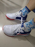 李寧（LI-NING）【雷霆LITE】羽毛球鞋男款耐磨舒適訓(xùn)練鞋AYTS020-4白/藍(lán)色41/8 曬單實(shí)拍圖