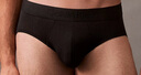 Calvin Klein內(nèi)衣【七夕禮物零感莫代爾系列】25夏男士ck提花三角內(nèi)褲男NB4196 UB1-太空黑 S 曬單實(shí)拍圖