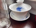 泱青韻蓋碗茶具景德鎮(zhèn)手繪青花陶瓷三才蓋碗單個家用鏤空玲瓏瓷泡茶碗 吉祥如意玲瓏【單蓋碗】 160ml 曬單實拍圖