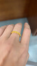 周六福有錢(qián)花5G工藝黃金戒指女生日禮物計價(jià)A0112790 13號 約2.59g  曬單實(shí)拍圖
