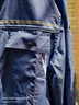 維菲黎夏季短袖工作服套裝男 夏天透氣薄款勞保服 上班衣服機修工裝定制 灰藍 短袖套裝 165/M 曬單實(shí)拍圖