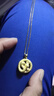中國黃金（CHINA GOLD）蛇盤兔黃金吊墜足金生肖蛇項鏈本命年七夕情人節(jié)禮物送女朋友老婆 蛇盤兔吊墜-瓜子扣 約2.6g【贈銀鏈】 曬單實拍圖