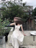 妙奕嘉白色連衣裙女波點(diǎn)2025新款裙子度假夏季女裝純欲長裙高級(jí)感沙灘裙 法式小飛袖波點(diǎn)連衣裙 L 【建議100-115斤】 曬單實(shí)拍圖